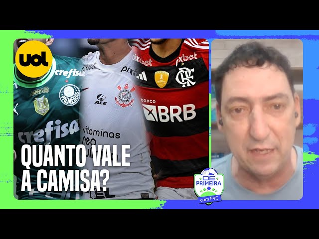 Quanto vale a camisa? PVC detalha valores de Fla, Palmeiras e Corinthians