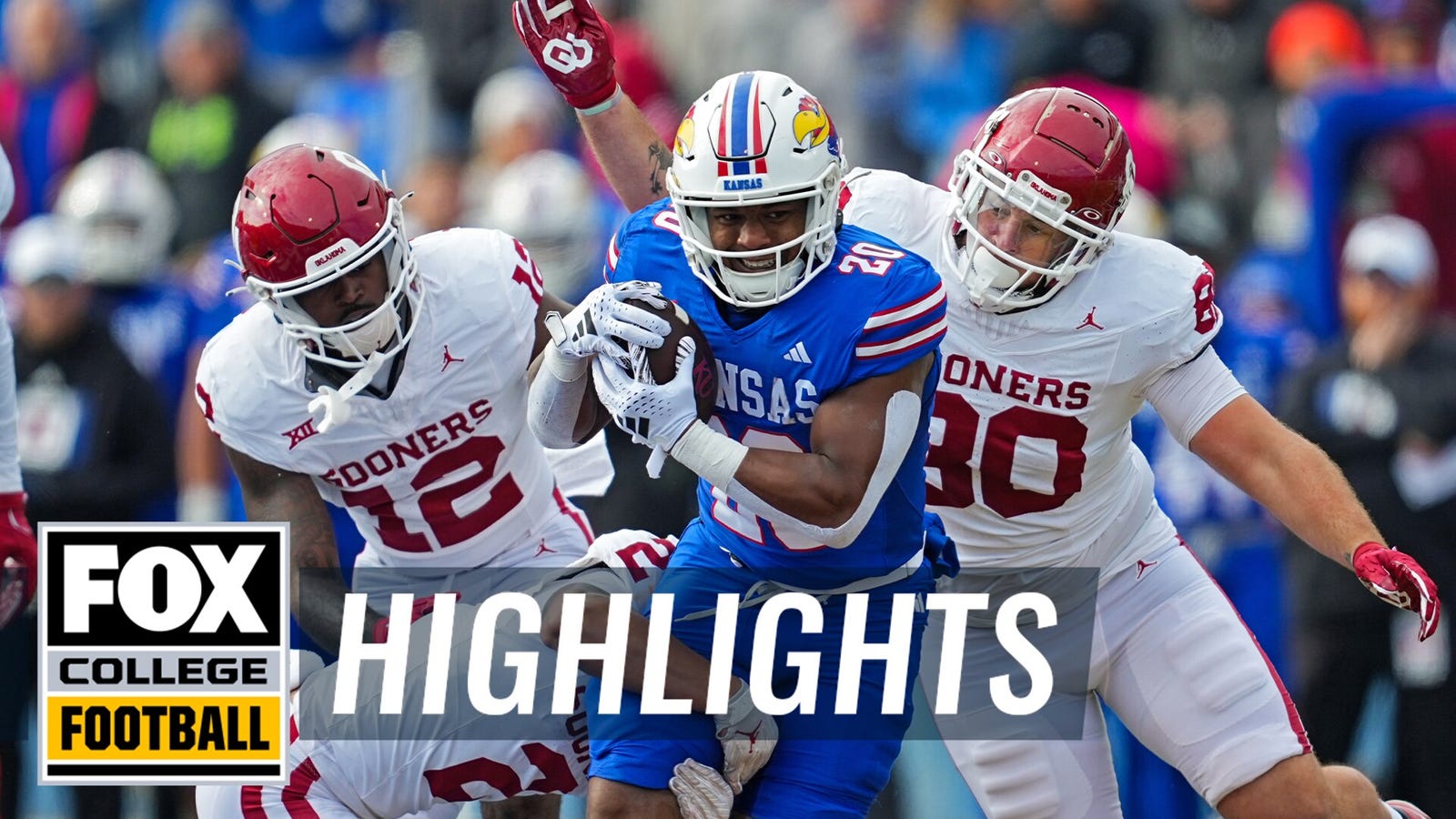 College football world abuzz after Kansas upsets No. 6 Oklahoma