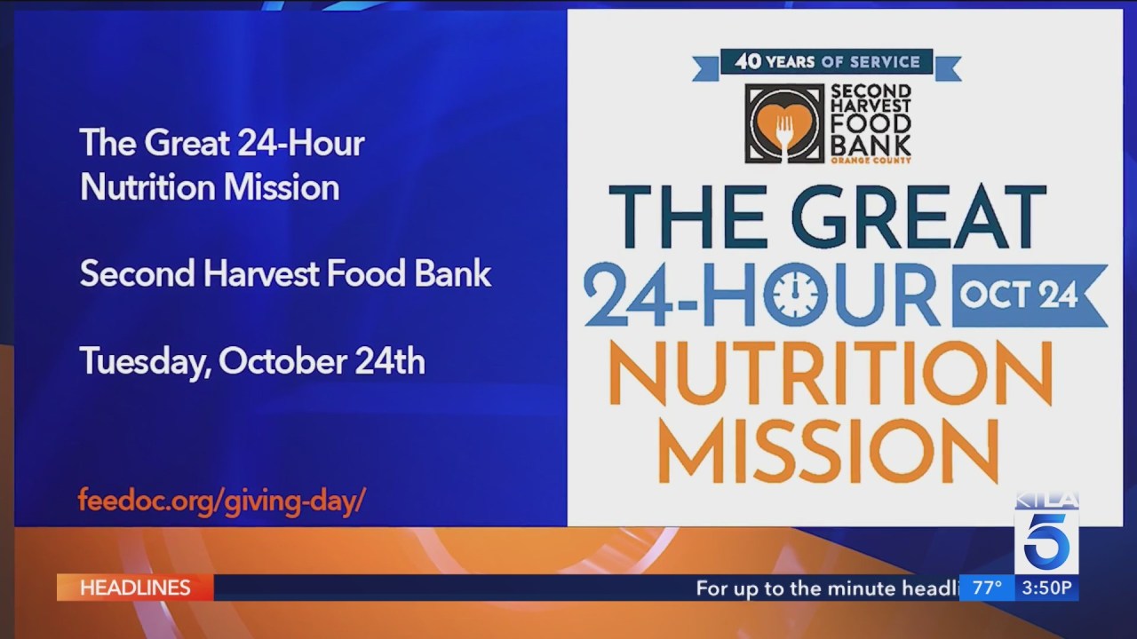 The Great 24-Hour Nutrition Mission: Second Harvest Food Bank