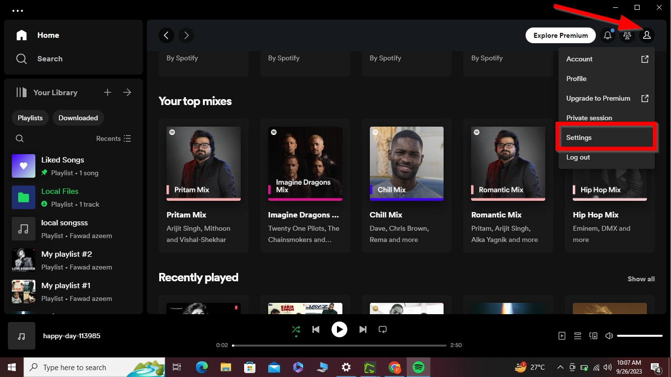 How to upload your local music files to Spotify