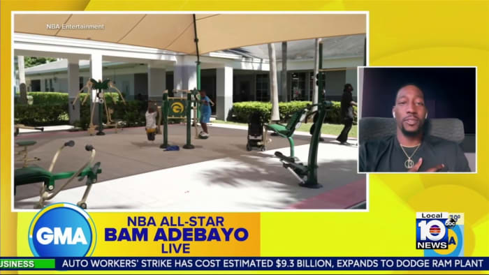 Miami Heat’s Bam Adebayo donates fitness center, basketball court to kids in Homestead