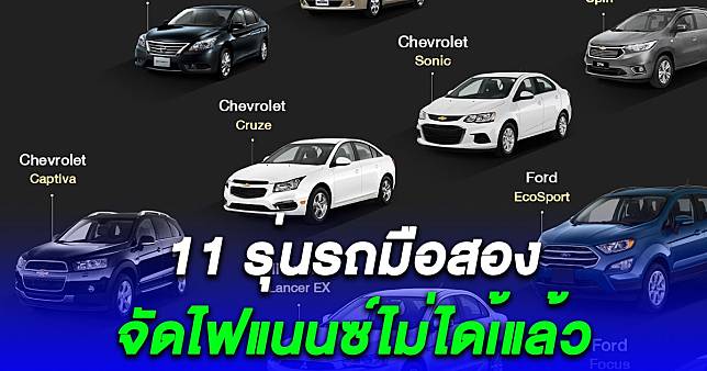 เปิดโผรถ 11 รุ่นไฟแนนซ์ไม่รับจัดสินเชื่อมือสอง | สยามนิวส์