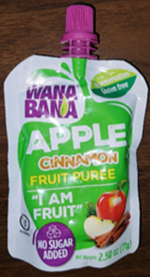 Department of Health issues voluntary recall warning for WanaBana Apple Cinnamon Fruit Puree Pouches due to elevated lead levels