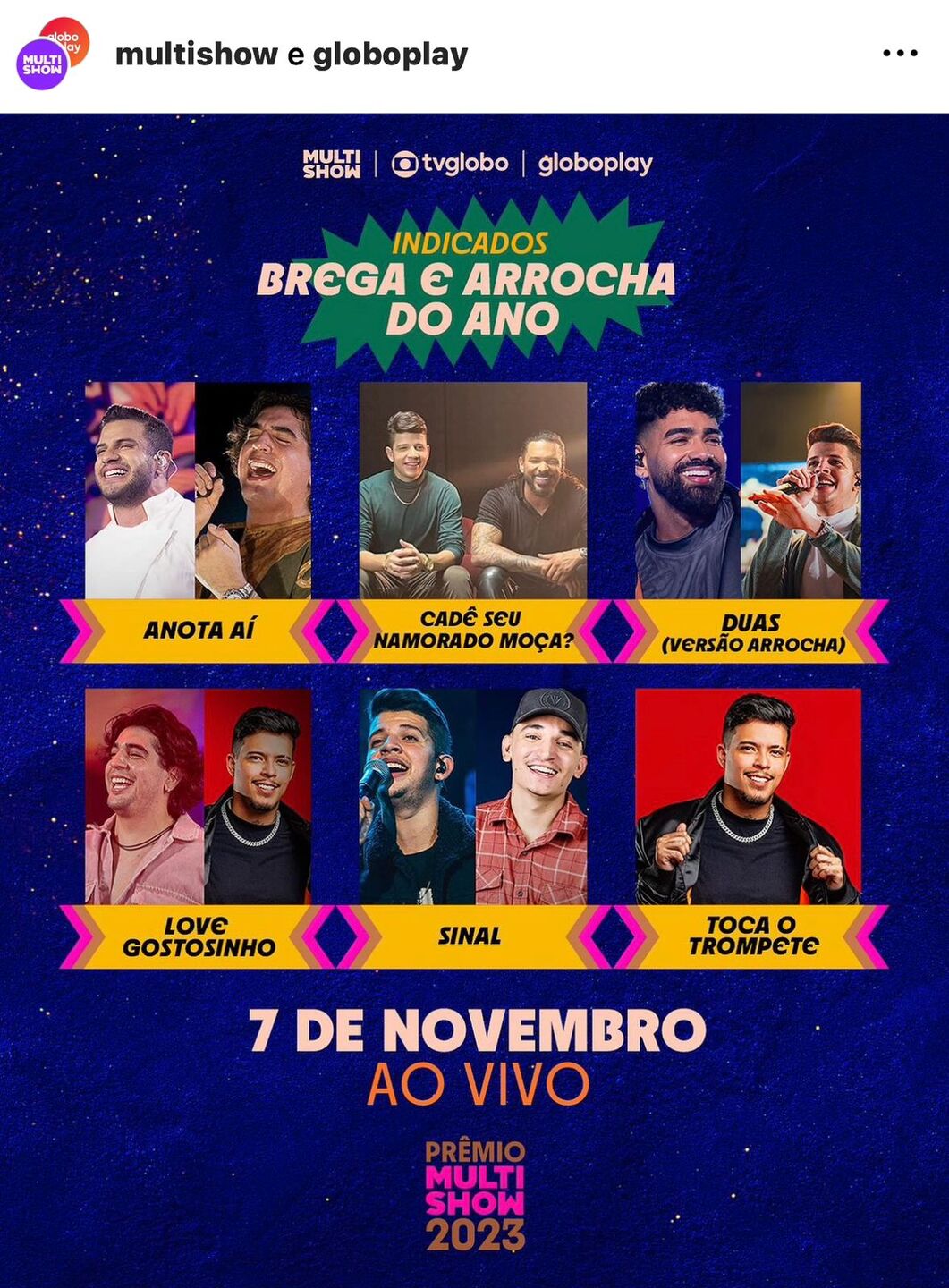 Cadê o brega? Premiação do Multishow gera polêmica no Recife por falta de representatividade