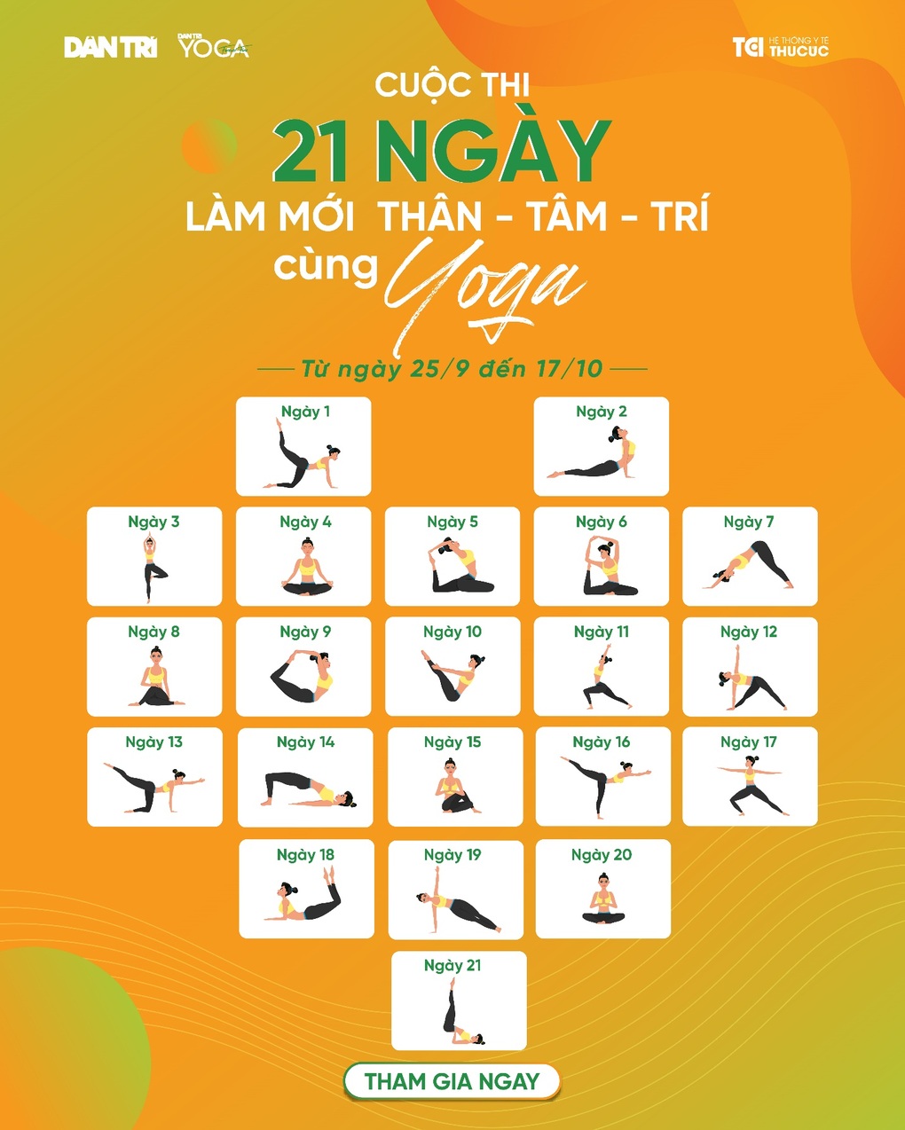 Kết quả cuộc thi “21 ngày làm mới thân – tâm – trí cùng yoga”