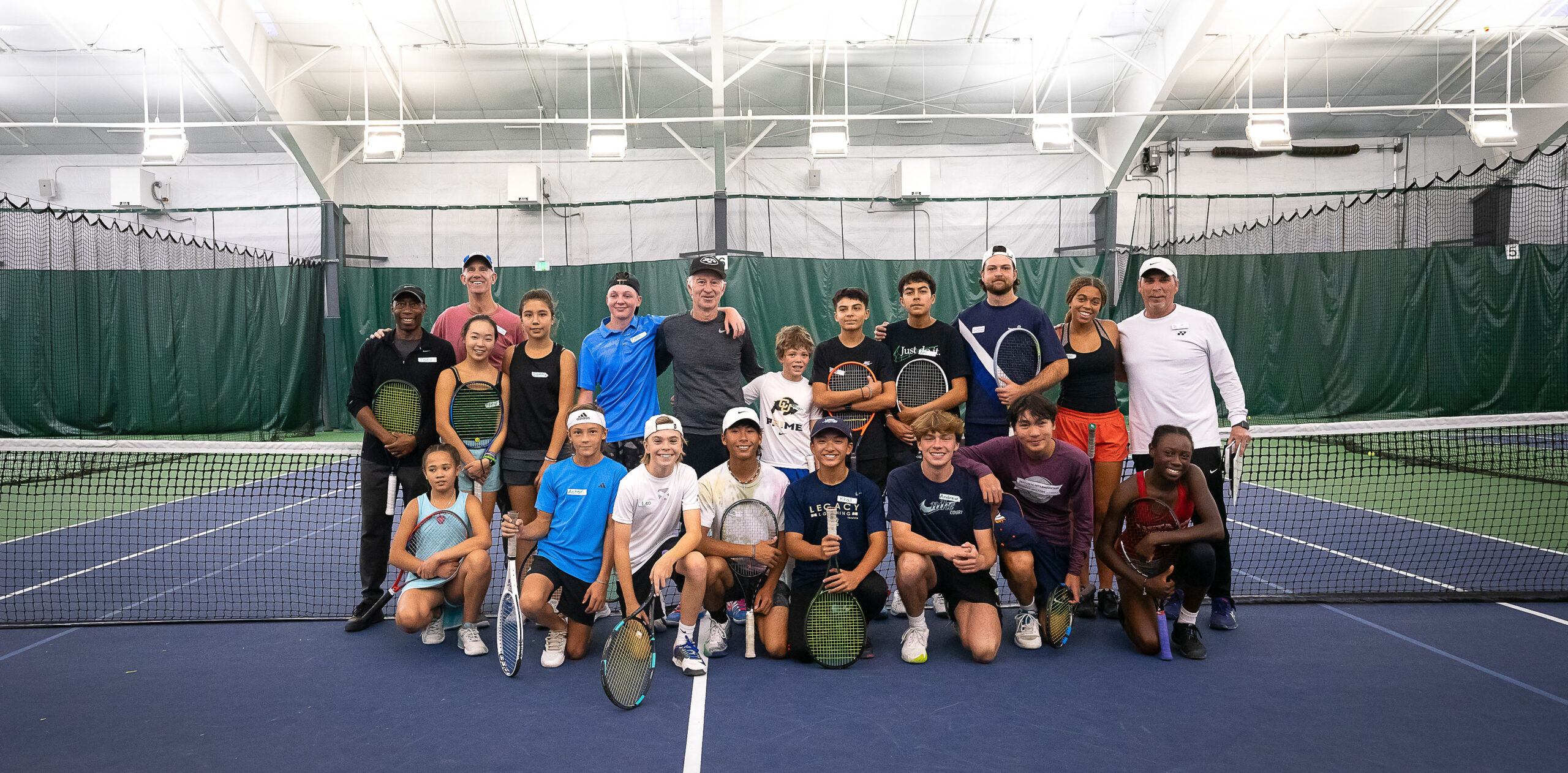 John McEnroe stars at youth tennis clinic, fundraiser for scholarships in Denver