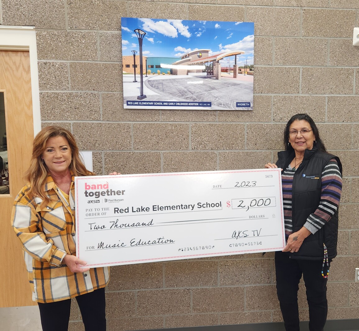 Red Lake Elementary Music Program receives $2,000 AXS TV Band Together Grant