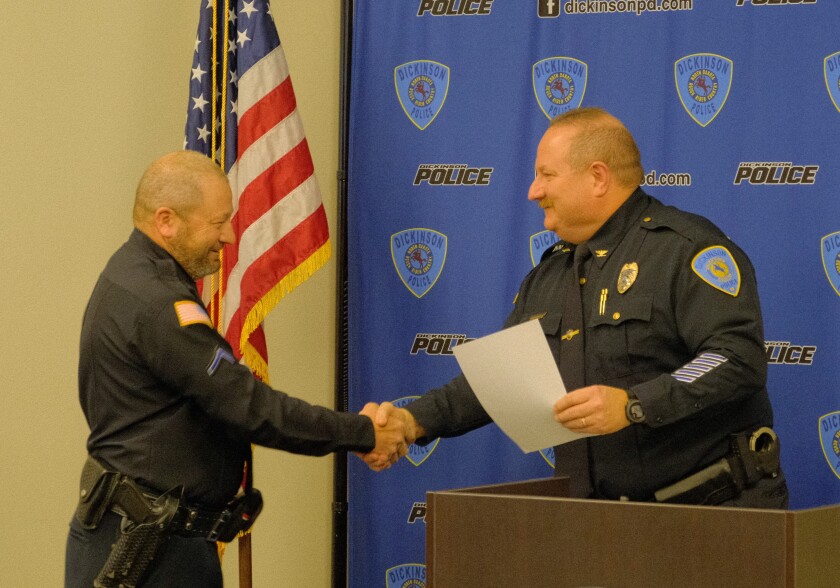 Dynamic Shift: Dickinson Police Department Promotes Four Officers for Command Roles