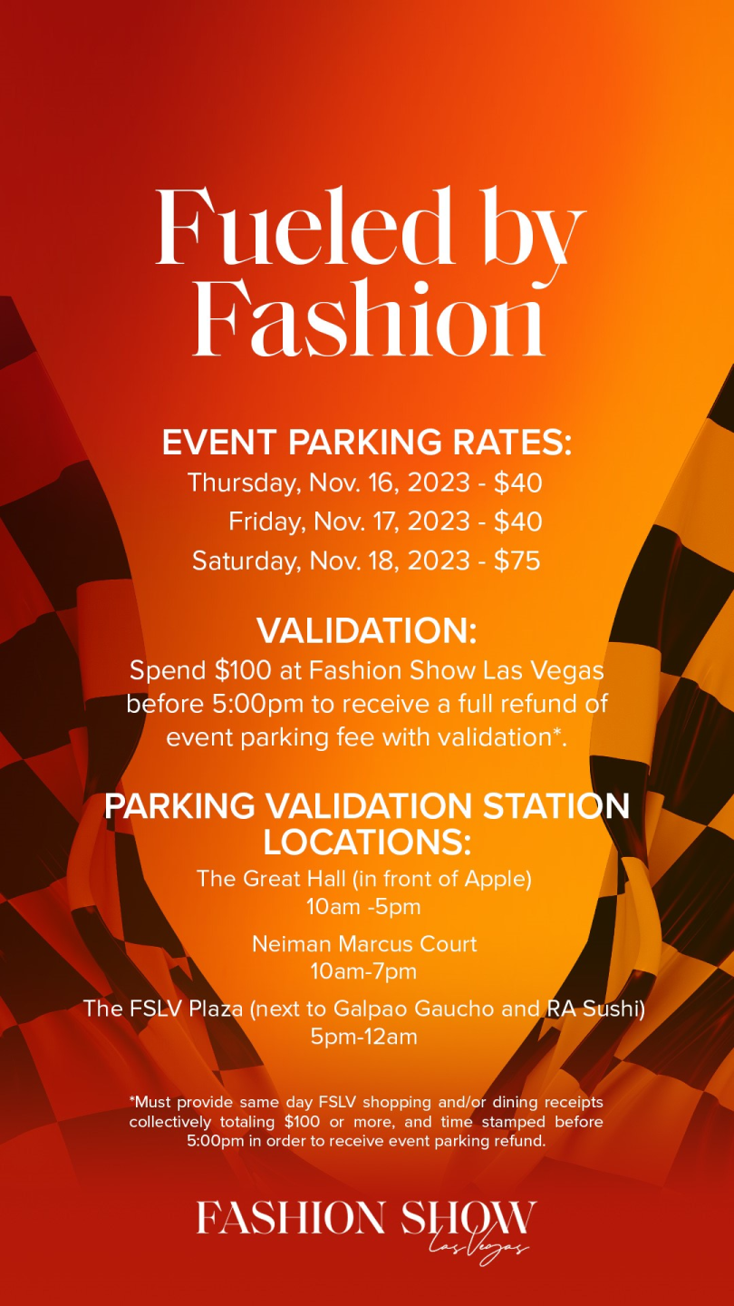 Parking at Fashion Show Mall during F1 Las Vegas Grand Prix could cost you up to $75