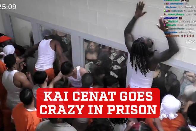 Youtuber Kai Cenat live streams seven days in fake jail: Mr. Beast paid for his $500k bail