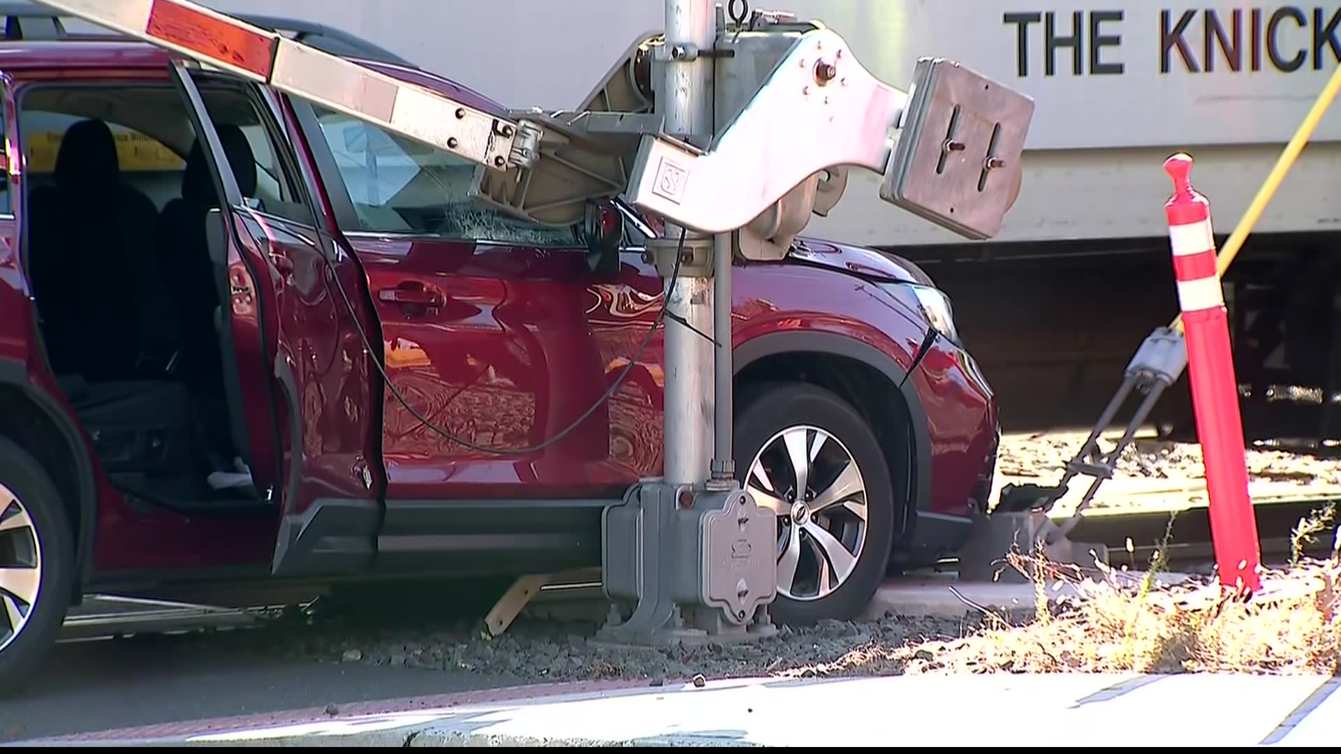 Police: Car hit by train in Norwalk; Danbury Branch service temporarily suspended