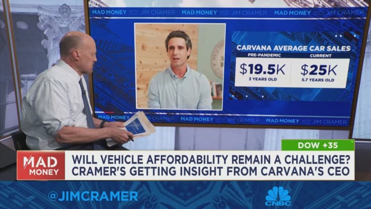 Carvana CEO says it’s hard to predict when used car prices will come down