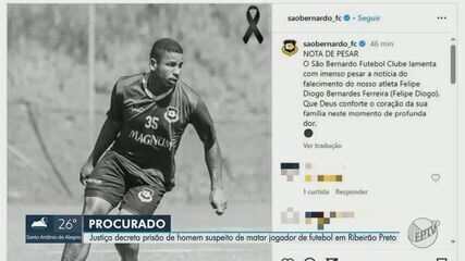 Jogador de futebol foi morto por tio da ex-namorada com 10 tiros em Ribeirão Preto, diz mãe da vítima