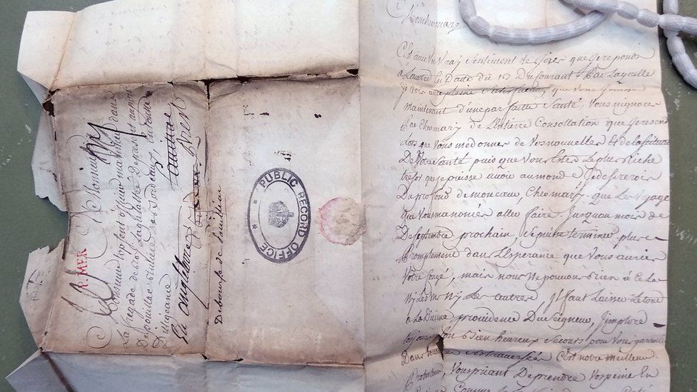 French letters from Seven Years’ War opened 250 years later