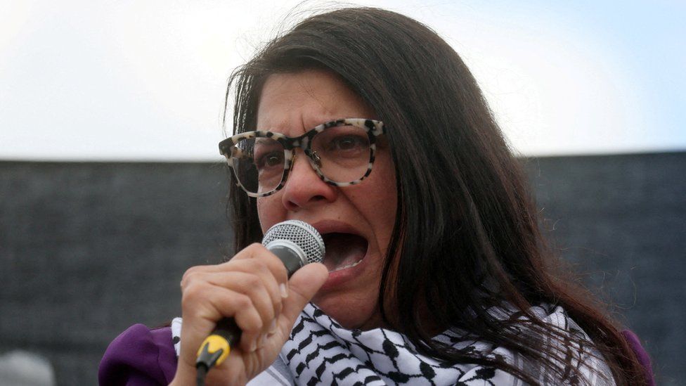 Rashida Tlaib censured over Israel-Gaza comments