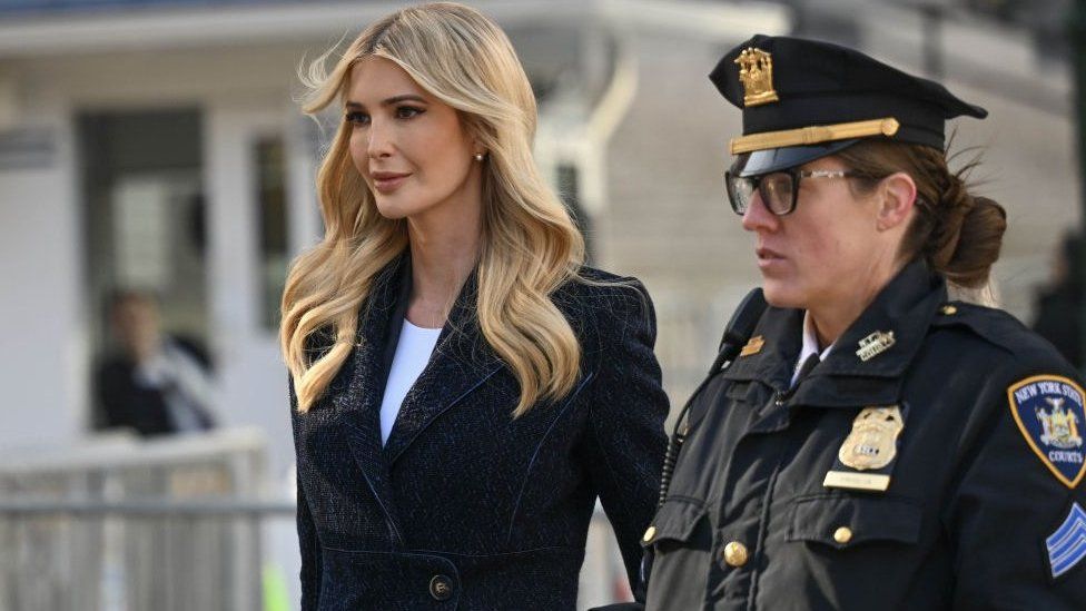 Ivanka Trump gives evidence in father’s fraud case