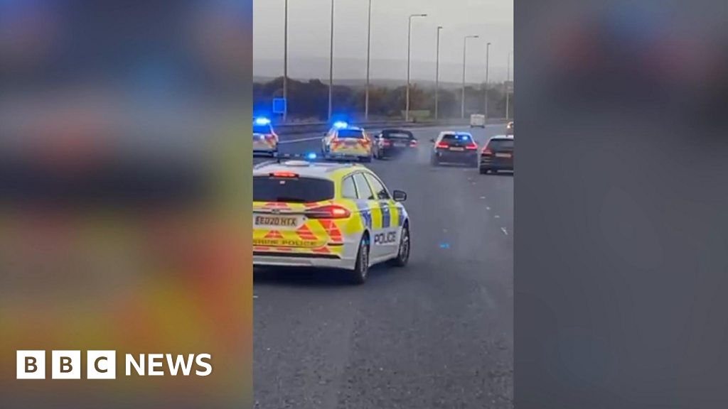 Dramatic car chase on M6 motorway ends in arrest