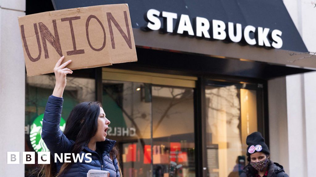 Thousands of Starbucks workers strike on Red Cup Day