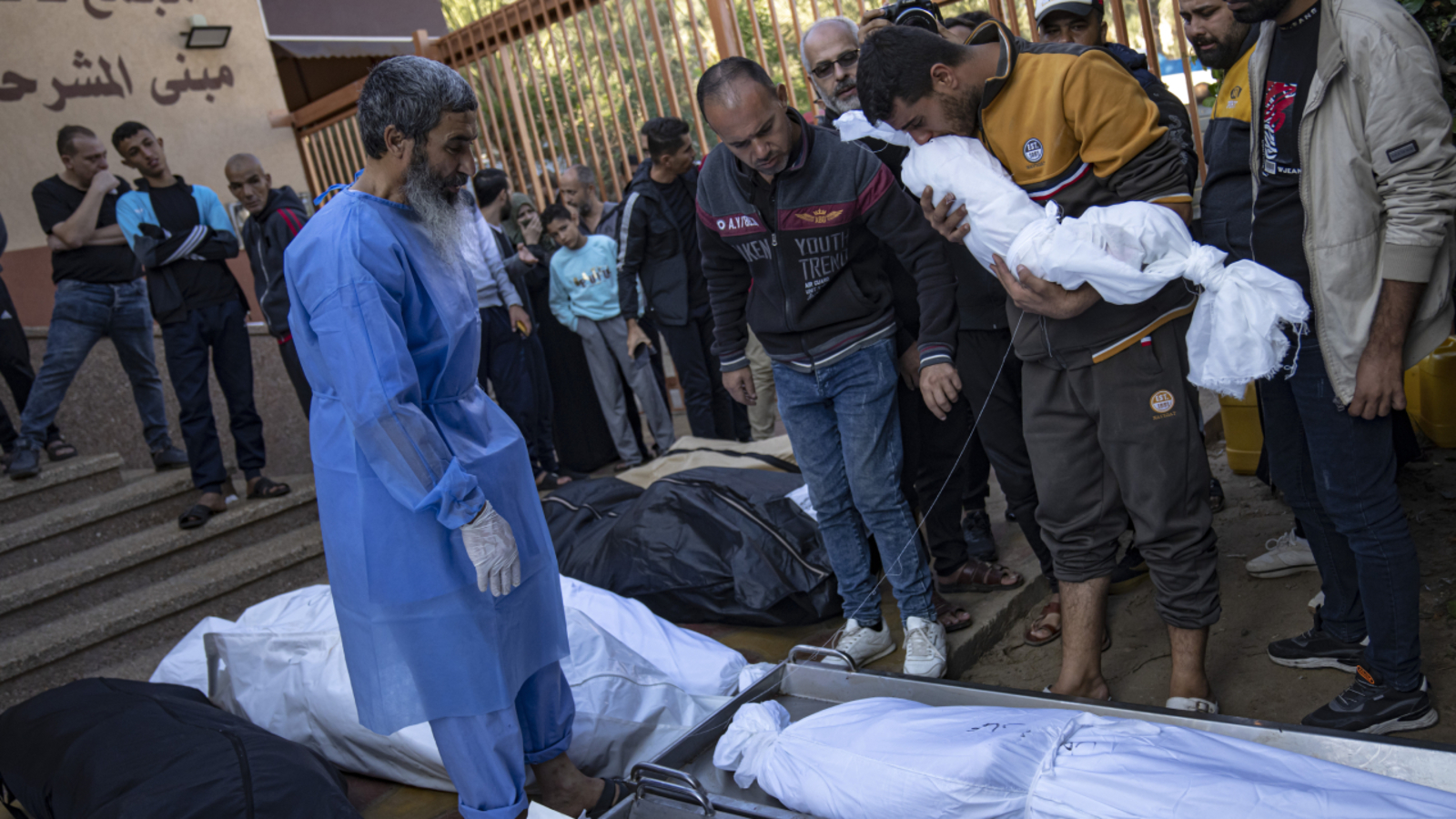 Patients and staff leave Gaza’s biggest hospital, and dozens are killed at a crowded refugee camp