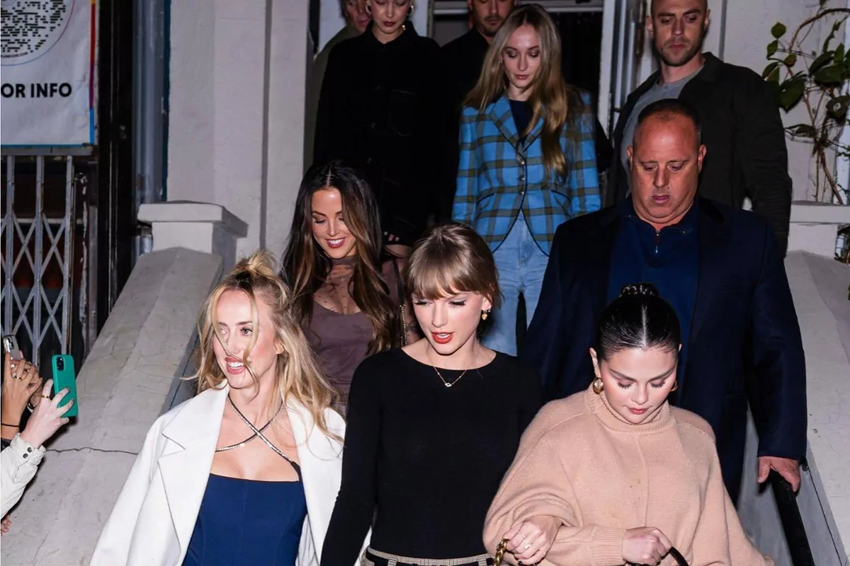 Taylor Swift enjoys glamorous night out with famous friends in NYC while beau Travis Kelce is in Germany