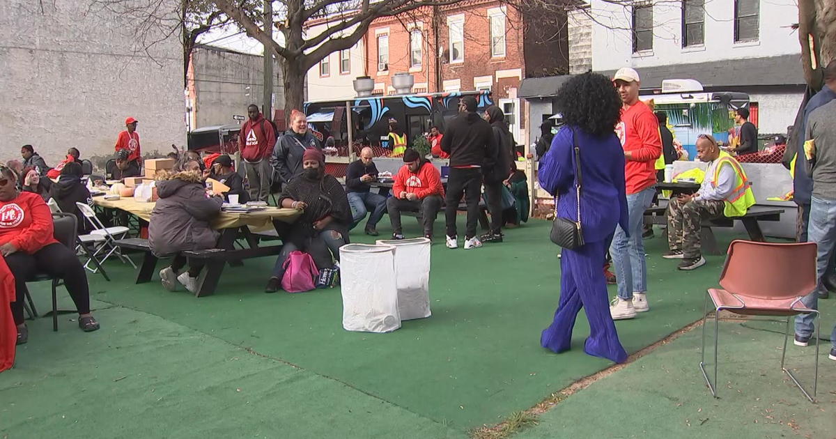 North Philadelphia neighbors get food, haircuts, work opportunities at giveaway event