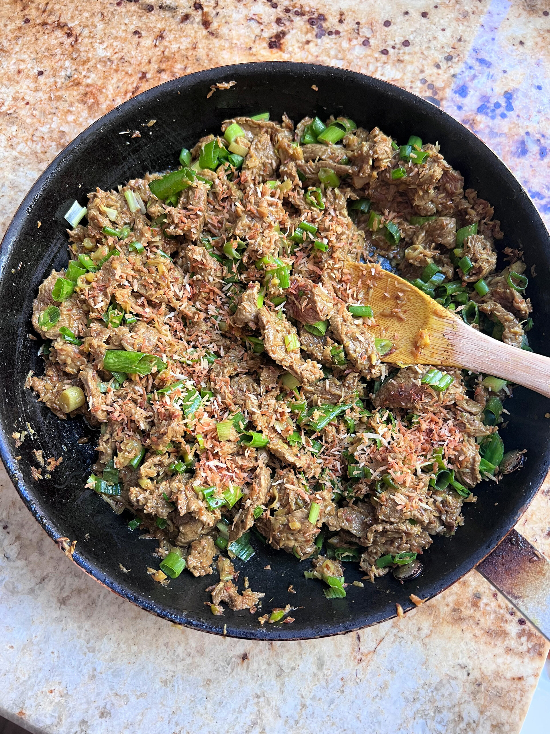 Coconut curry beef is perfectly constructed recipe