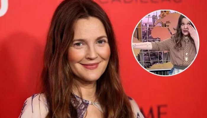 Drew Barrymore, Inks a Heartfelt Tattoo on the Spot on Her Talk Show