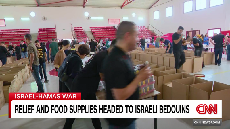 Relief and food supplies headed to Israel’s Bedouin community