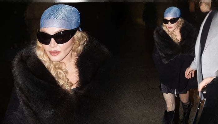 Madonna Draws Attention in Paris with Her Outlandish Dress