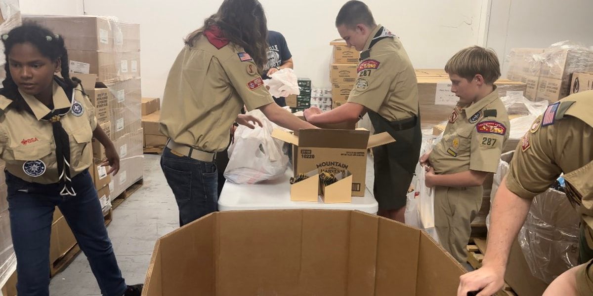 Local scout troop helps bag around 1000 meals at Killeen food pantry