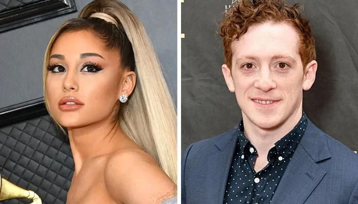 Ariana Grande Poses with Ethan Slater in Support of His Broadway Production