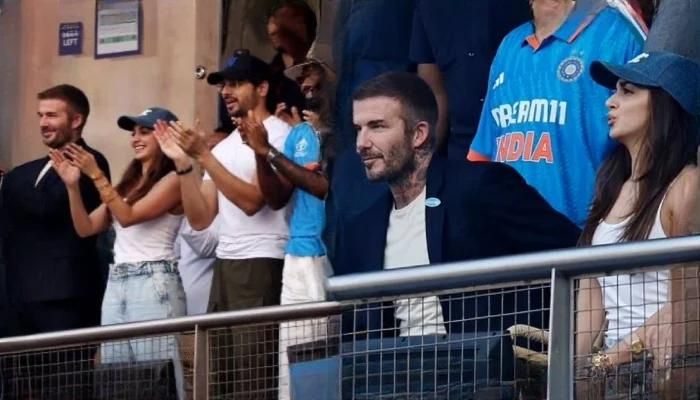 David Beckham and Bollywood Star Kiara Advani Before the World Cup Semi-Final