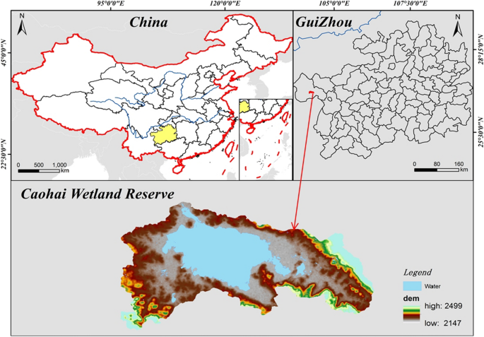 Spatio-temporal evolution of land use and its eco-environmental effects in the Caohai National Nature Reserve of China