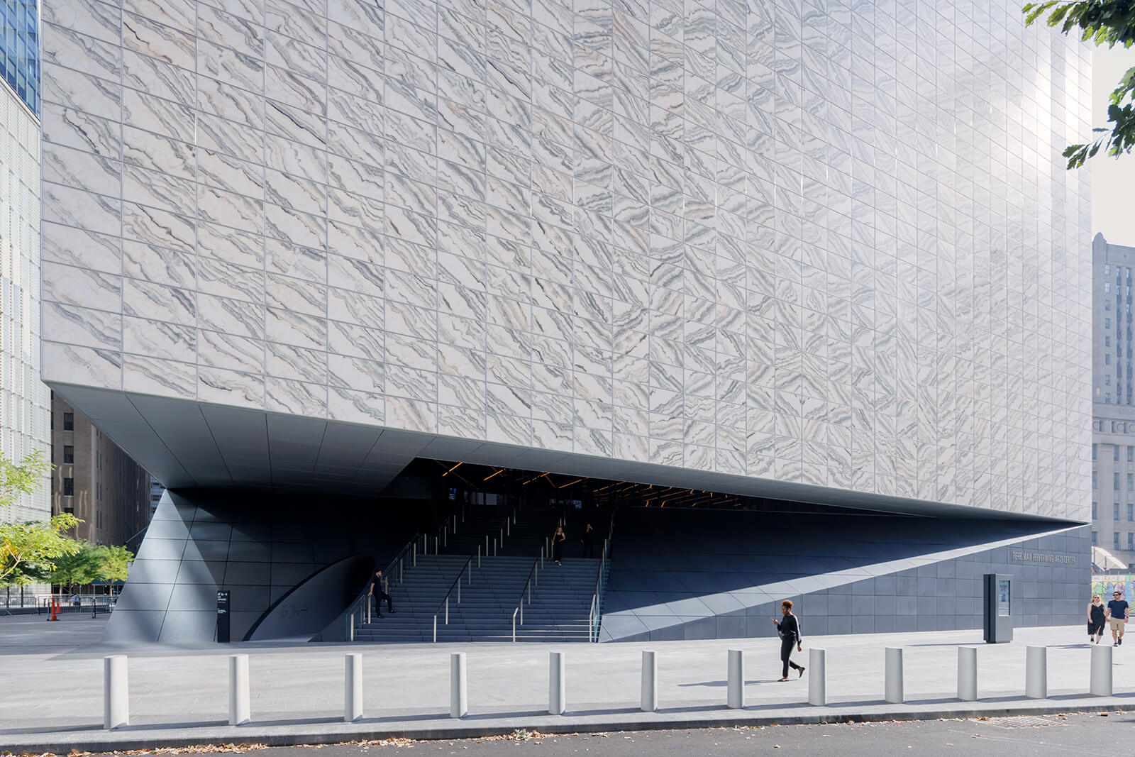 REX’s Perelman Performing Arts Centre sits as a dynamic muted monolith in Manhattan