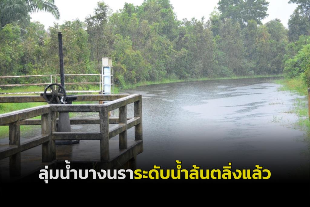 นราธิวาสฝนยังคงตกอย่างต่อเนื่อง ทำลุ่มน้ำบางนราระดับน้ำล้นตลิ่งแล้ว