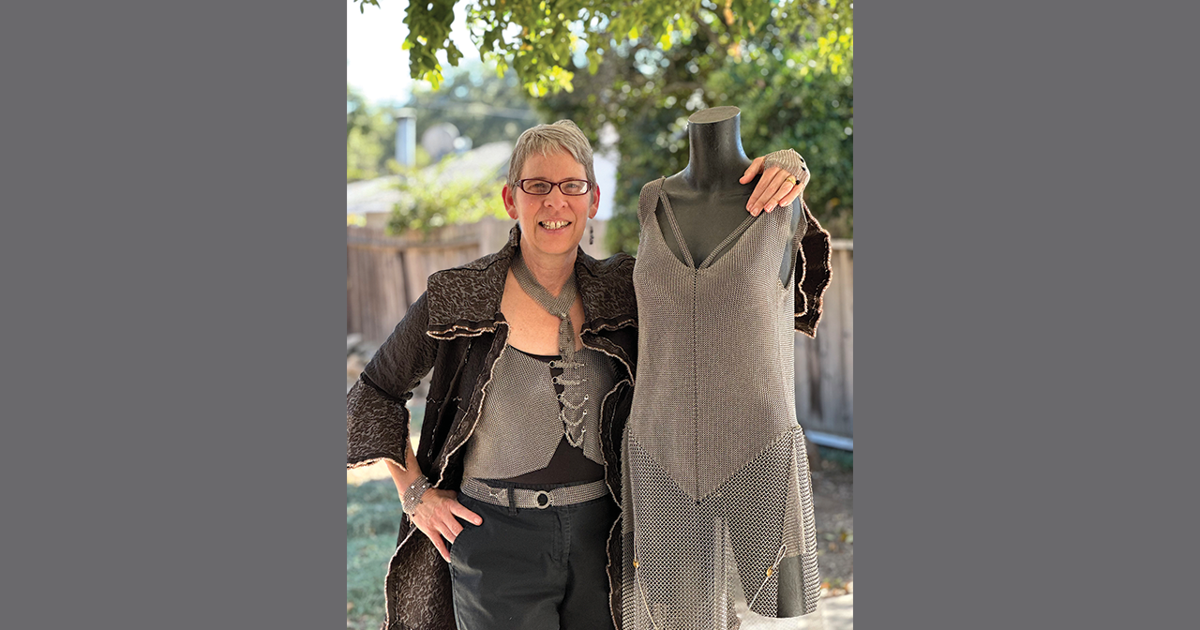 Mesmerizing Metal: The Ojai Vineyard Sip and Shop will include wearable chain mail art by Elaine Unzicker