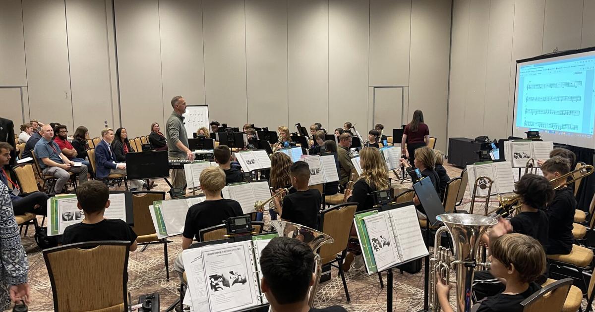 MCMS band director teaches at NC Music Educators Conference