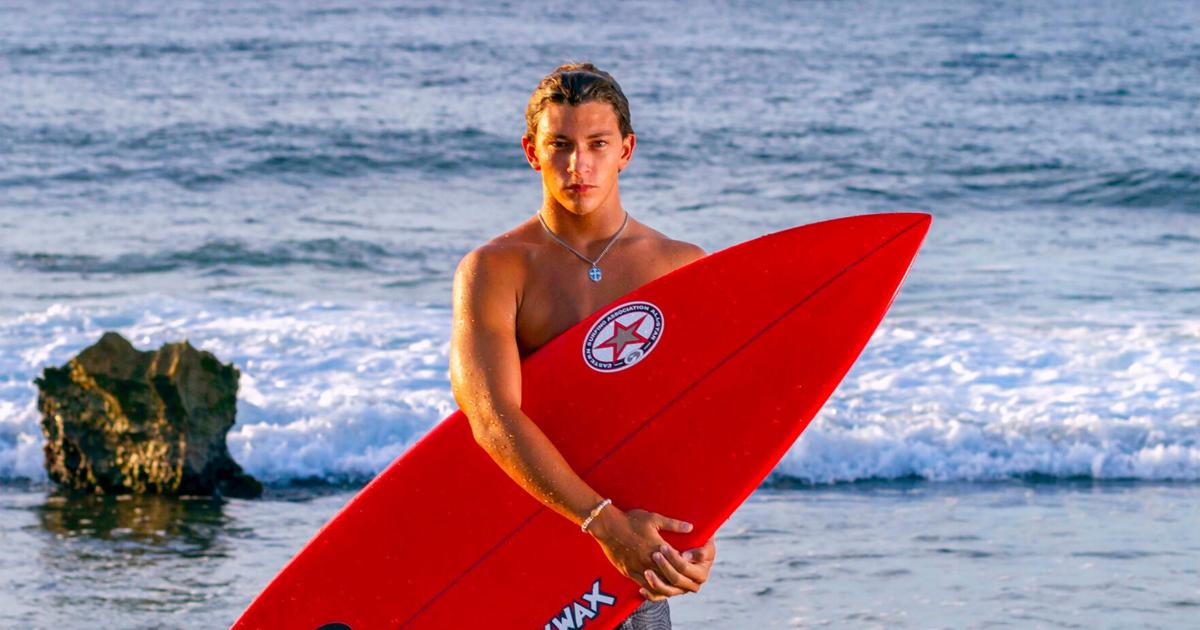 Surfer Biasotto catching waves in Delaware, Puerto Rico