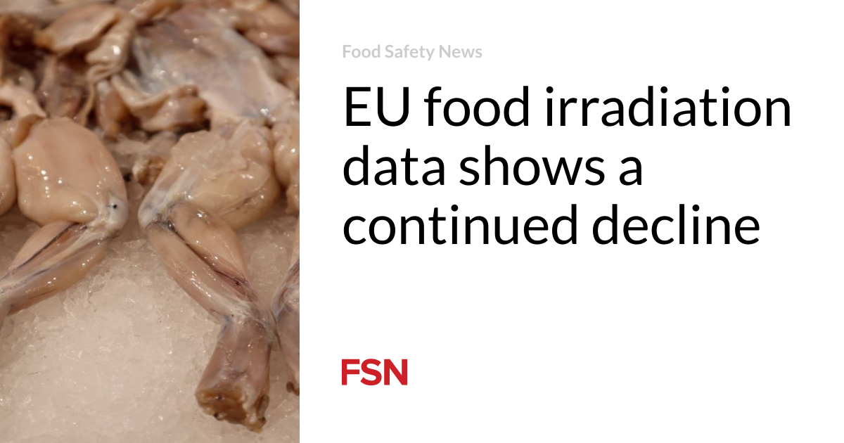 EU food irradiation data shows a continued decline