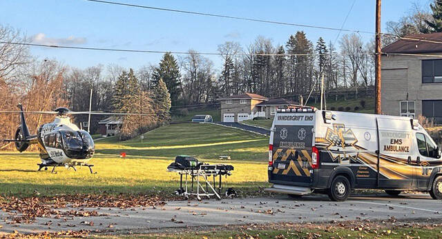 Person airlifted to hospital after crash between car, e-bike in Vandergrift