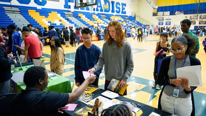 Mainland High’s 1st state-mandated career fair attracts hundreds of graduating seniors