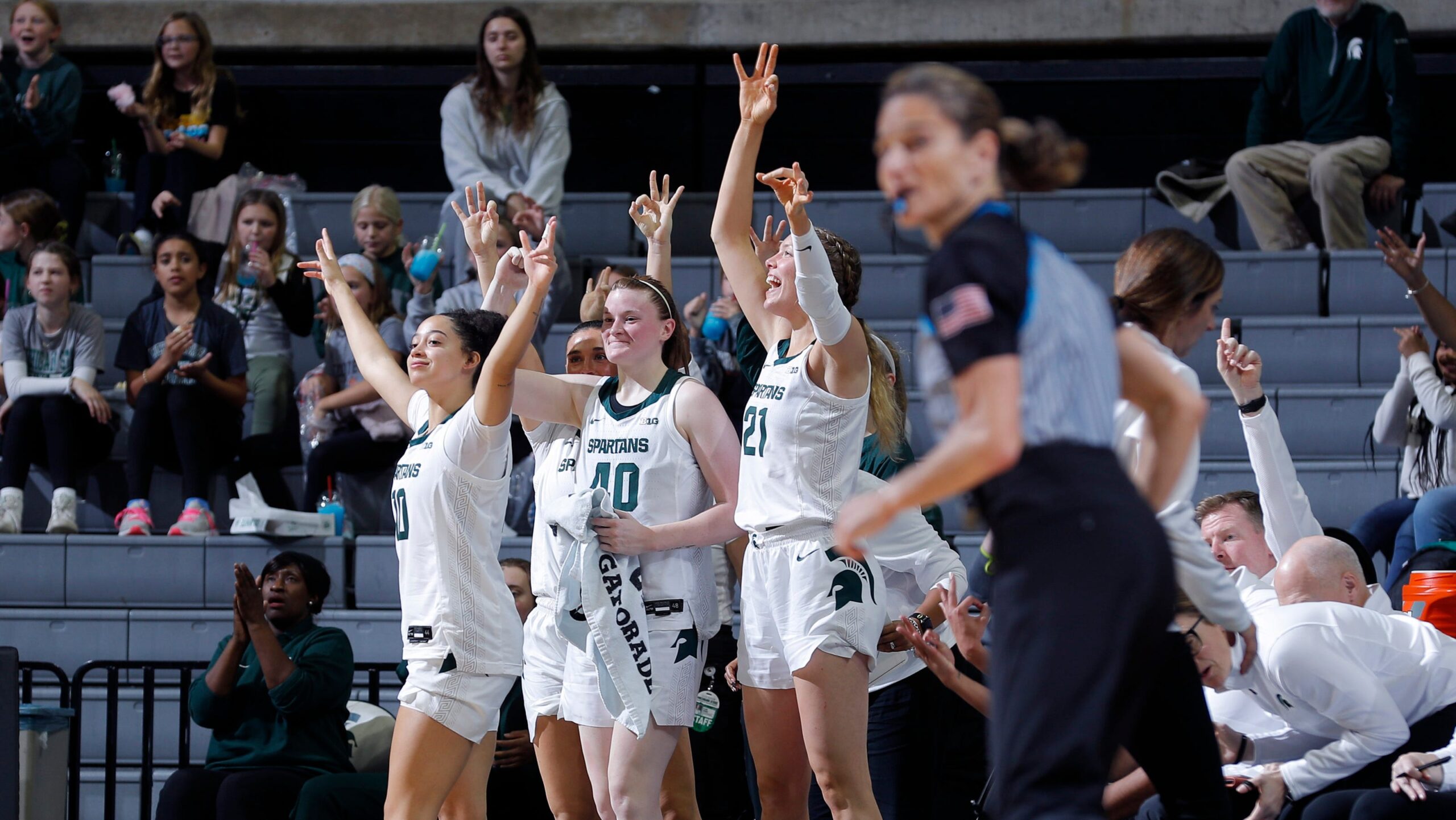 Balanced attack helps Michigan State women’s basketball roll past Evansville