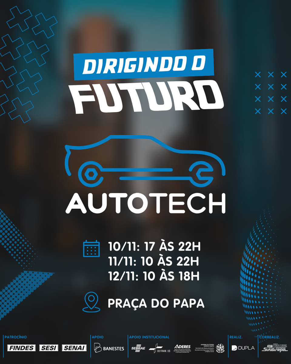 Feira do setor automotivo vai reunir tecnologia, serviços, conhecimento e negócios na Praça do Papa, em Vitória
