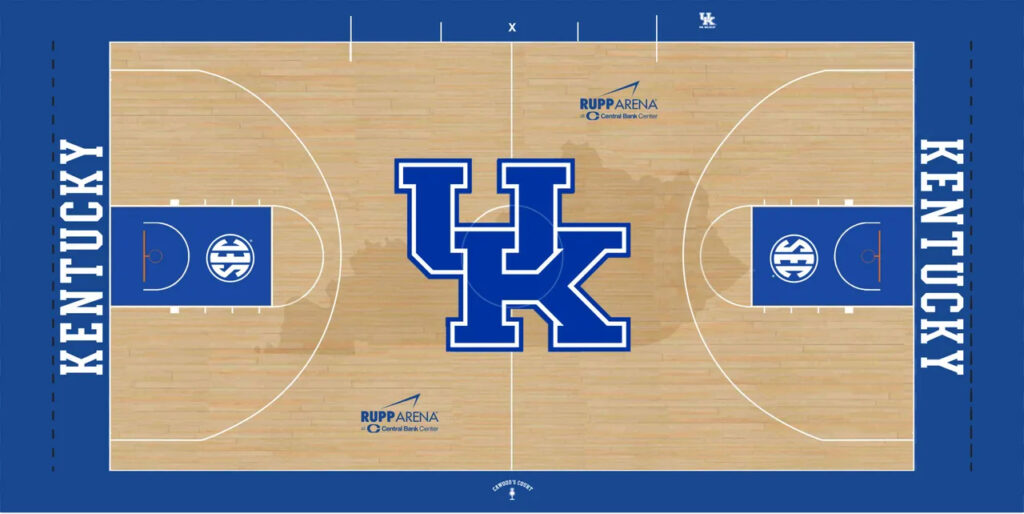 Rupp Arena is finally getting a new (sticker-free) basketball court