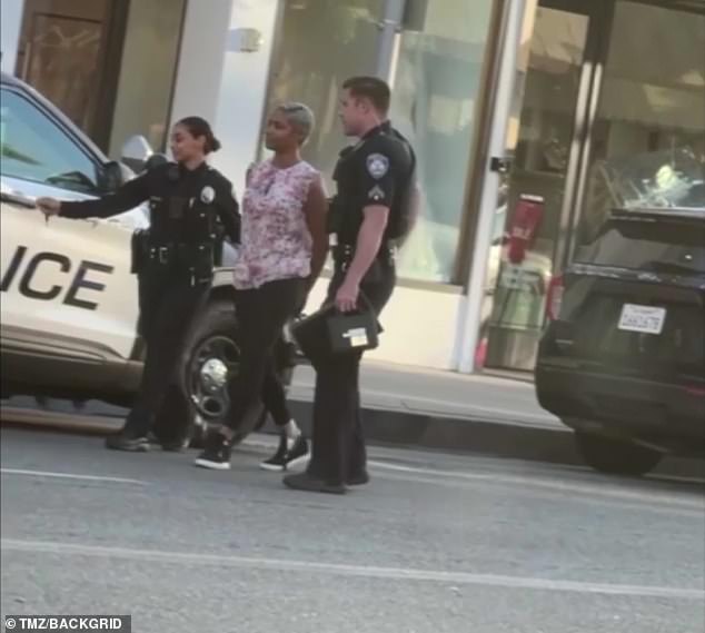 Tiffany Haddish seen in handcuffs during DUI arrest in Beverly Hills