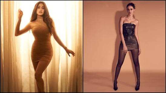 Janhvi Kapoor and Ananya Pandey slay in trendy mini dresses, setting the bar for weekend fashion inspiration. Check pics