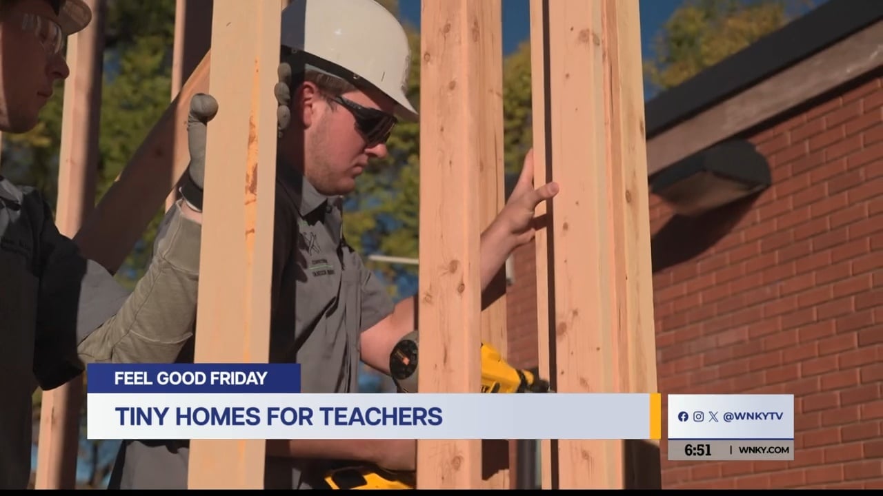 Feel Good Friday – Students Build Teachers Tiny Homes – WNKY News 40 Television