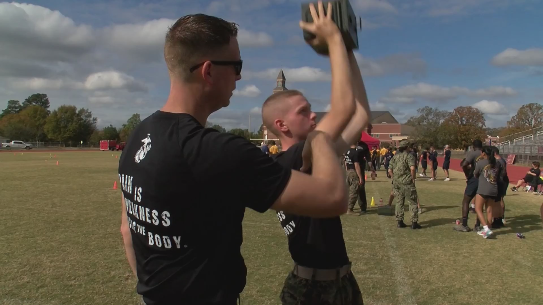 Aiken Co. JROTC units participated in Marine Fitness Challenge in honor of fallen Aiken hero, Cpl. Matthew Dillon