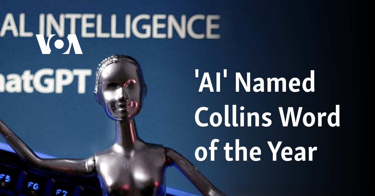 ‘AI’ Named Collins Word of the Year