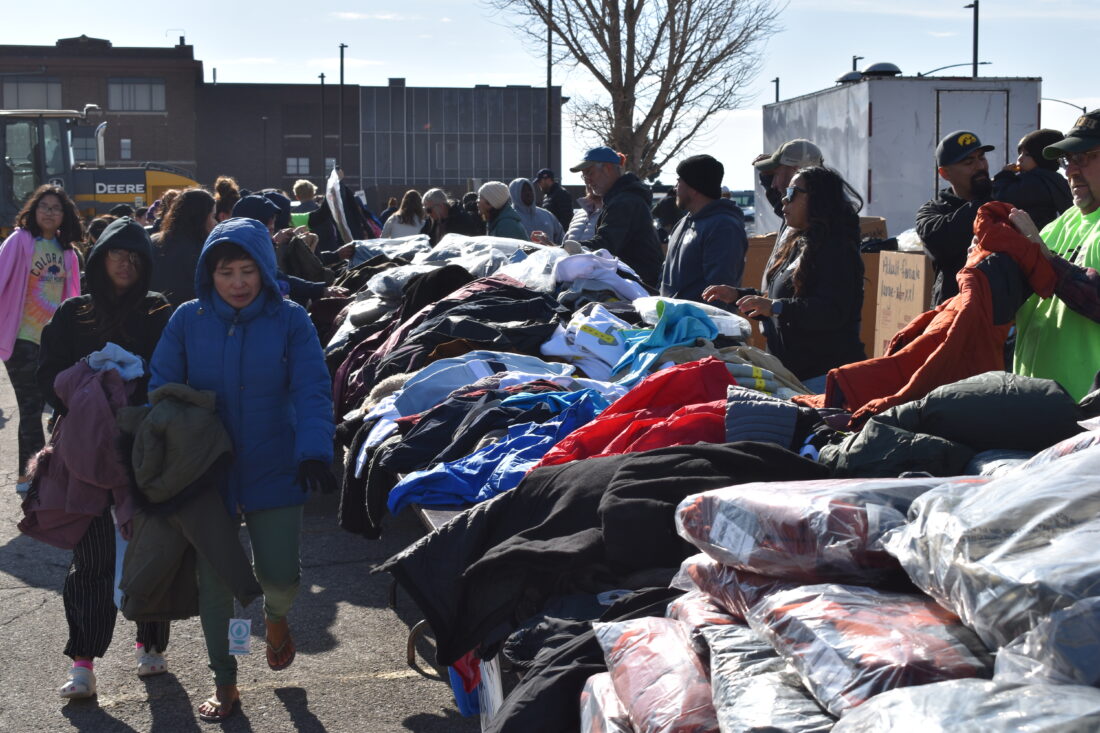 Coat giveaway highlights local need